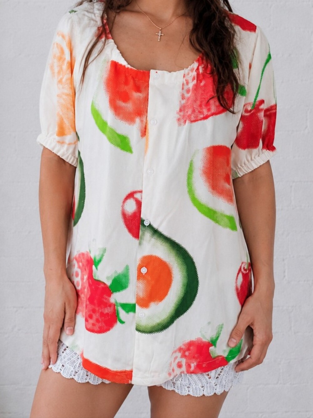 Upcycled- Tutti Frutti Cover-up